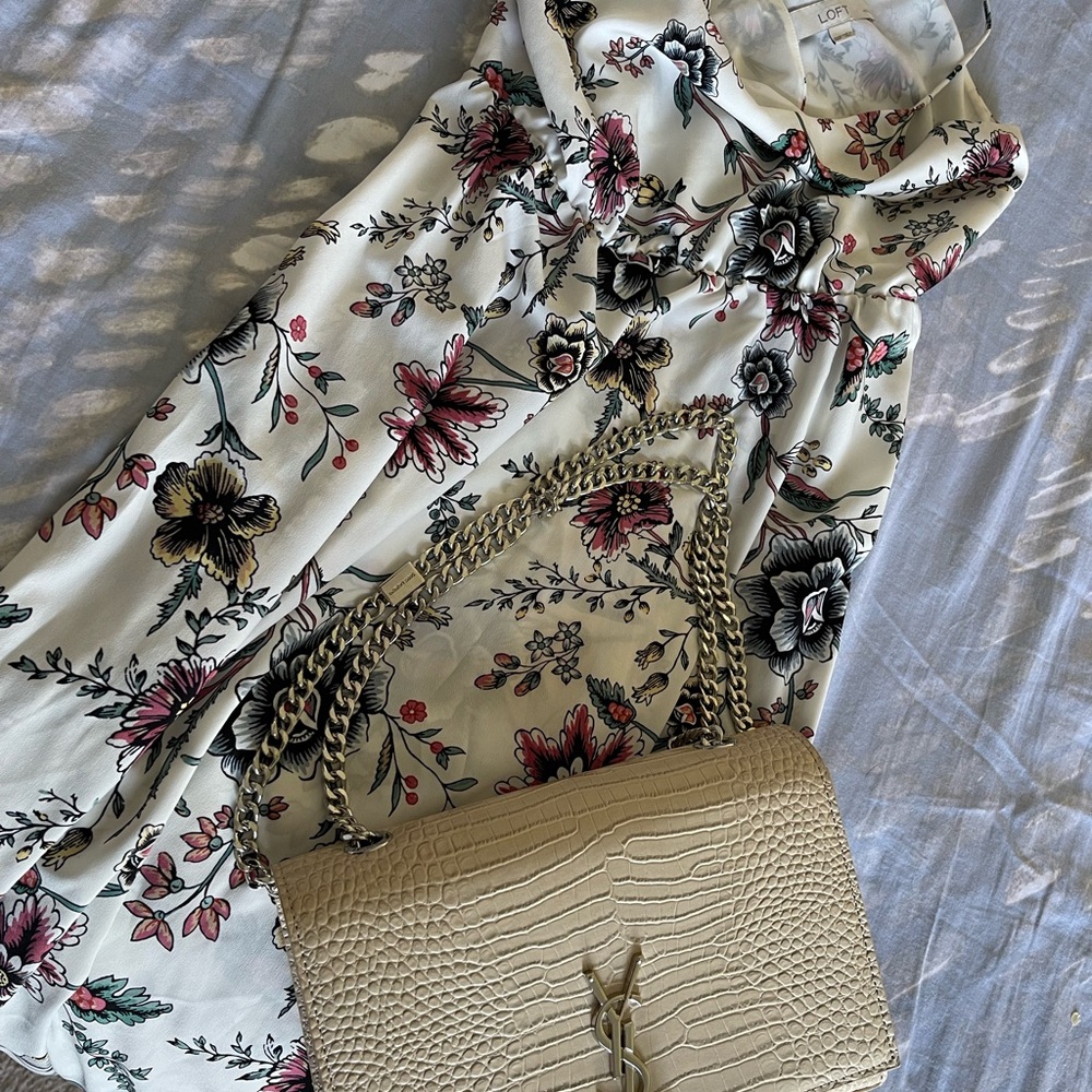Loft long floral dress
